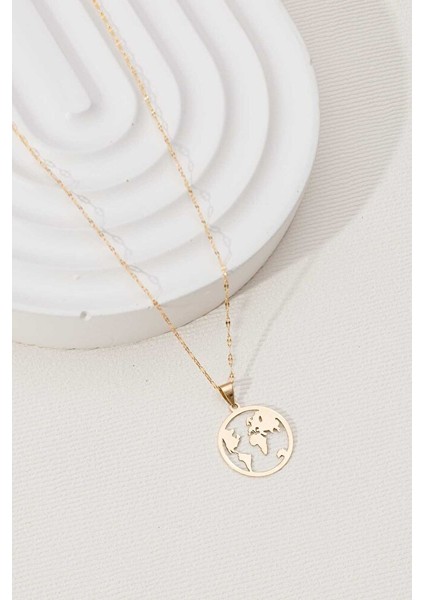 14 Ayar Altın Dünya Kolye modelleri