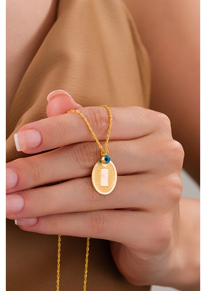 14 Ayar Altın I Harfli Kolye modelleri