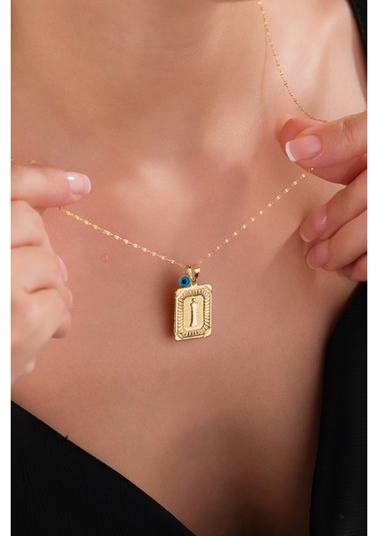 14 Ayar Altın Vintage I Harfli Kolye fiyatları