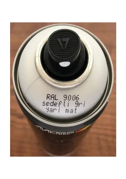 Ral 9006 Sedef Gri Yarı Mat Sprey Boya 400 ml Germany