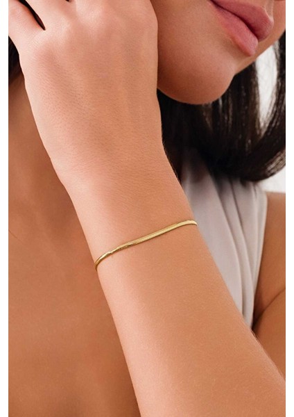 14 Ayar Altın Balık Sırtı Bileklik