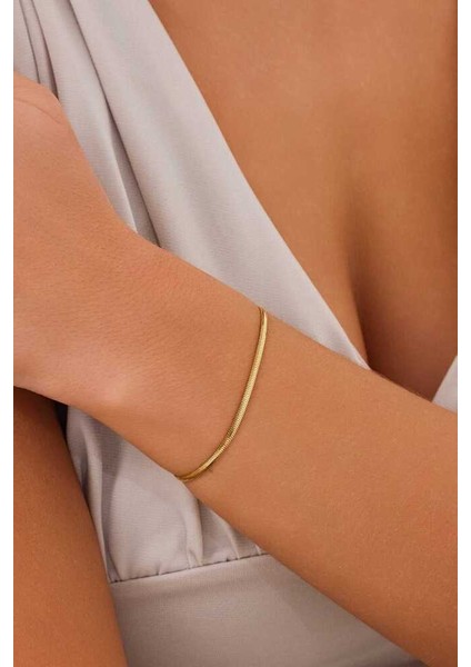 14 Ayar Altın Balık Sırtı Bileklik fiyatları