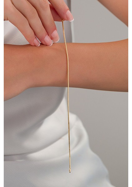 14 Ayar Altın Zarif Küpküp Bileklik modelleri