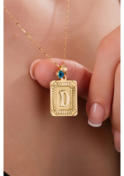 14 Ayar Altın Vintage D Harfli Kolye fiyatları