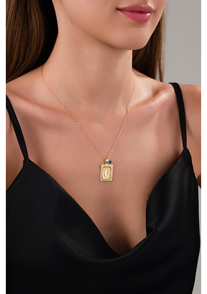 14 Ayar Altın Vintage Z Harfli Kolye