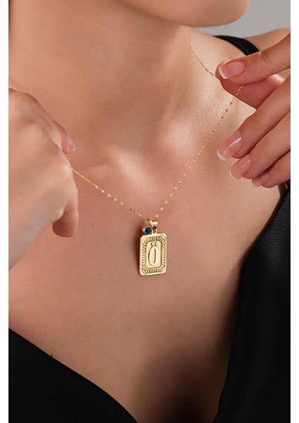 14 Ayar Altın Vintage Ö Harfli Kolye fiyatları