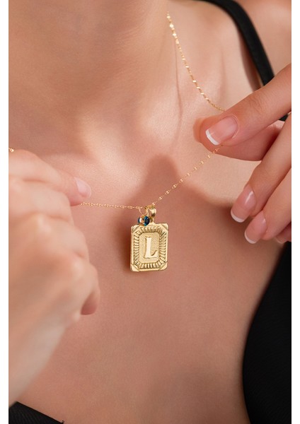 14 Ayar Altın Vintage L Harfli Kolye fiyatları