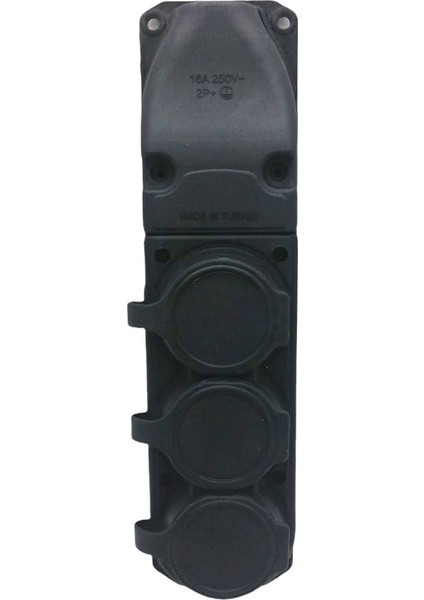 3lü Kaucuk Topraklı Klemens Kapaklı (5067)