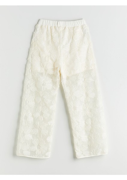 Yeni Sezon Beli Lastikli Çiçekli Kız Çocuk Pantolon fiyatları
