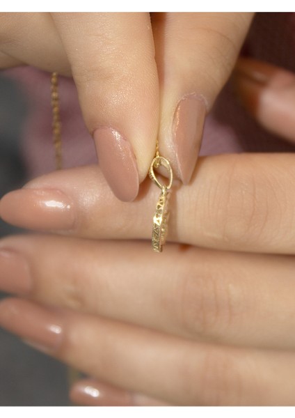 14 Ayar Altın Küçük Füzyon G Harfli Kolye indirimleri