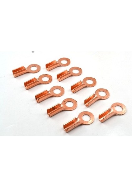 10LUK Akü Kablo Tesisat Ucu Bakır Fiş Pabuç Başlık Terminal 10AD.