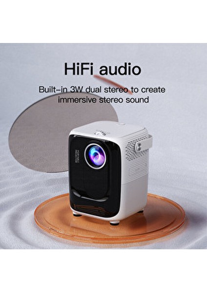 5g Mi Smart Mini Projektör 1080P LED Taşınabilir Wifi Video Sinema Bağlantı Türleri fırsatları