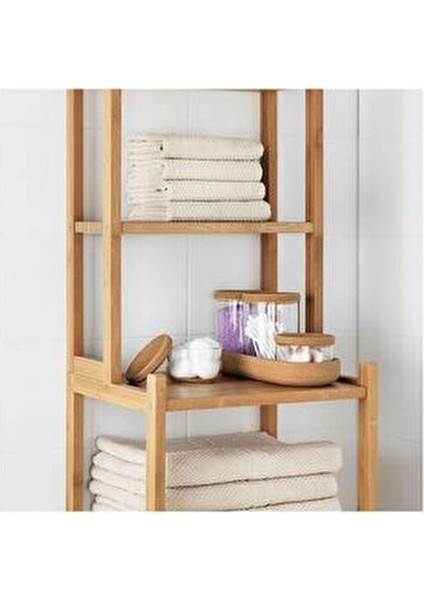 5'li Banyo Seti - Mantar Kapaklı Standlı Cam Banyo Düzenleme Seti indirimleri