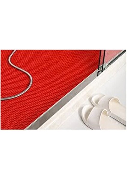Banyo Duş Z-Mat Paspas, Kaymaz Islak Zemin Paspası -Kırmızı - Eni: 90 cm x 1 mt indirimleri