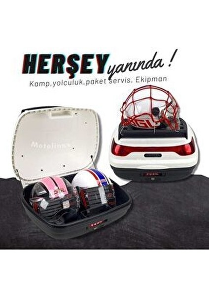 Wogen 52 Lt Motosiklet Arka Çantası Beyaz modelleri