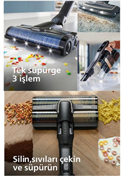 Aquatrio Islak & Kuru Temizlik Kablosuz Premium Dikey Süpürge 9000 Serisi, 180 M²'ye Kadar Temizlik modelleri