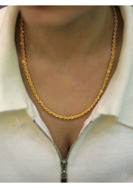 14 Ayar Altın Çift Sıra Burgu Kolye fiyatları