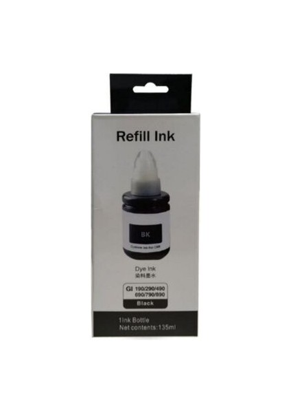 Uyumlu Muadil Siyah Mürekkep G1411 G2411 G3411 G4411 G1410 G2410 G3410 G4410 Yüksek Baskı Kalitesi