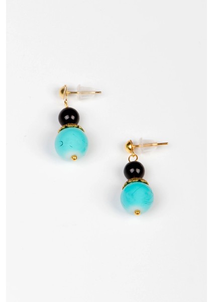 Etnik Otantik Turkuaz Küpe