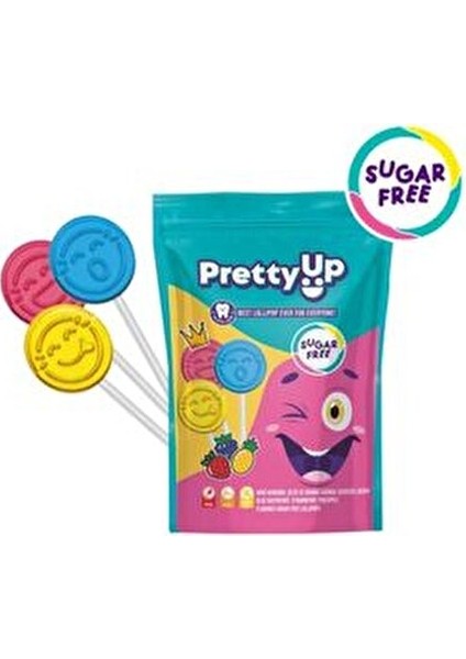 2'li Organik Lolipop 2 Pk +Pretty Updiş Dostu Şekersiz Yassı Lolipop Vegan ve Glutensiz 1 Pk modelleri