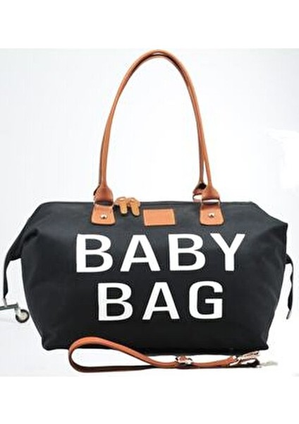 Baby Bag Tasarım 3 Lü Set Siyah Anne Bebek Bakım ve Kadın Çantası modelleri