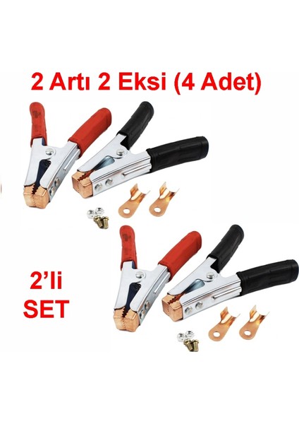 Akü Takviye Kablo Maşası Kablo Maşa 4 Lü Set N11.3926