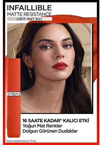 Infaillible Matte Resistance Likit Mat Ruj - 500 Wine Not? modelleri
