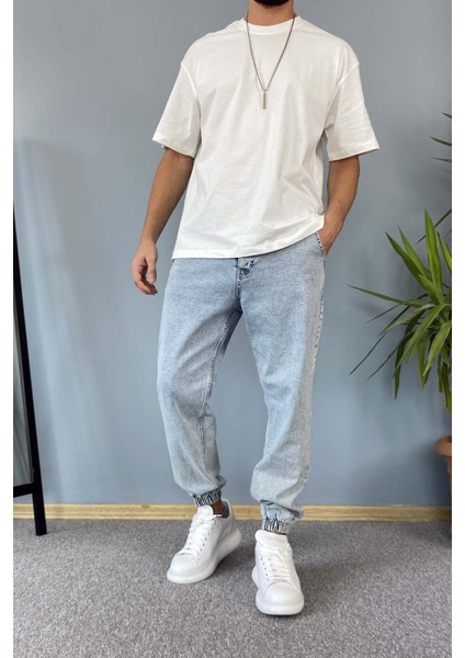 Paçası Lastikli Boyfriend Jogger Kot Pantolon fiyatları