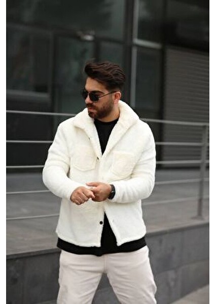 Pelüş Ceket Unisex Normal Kalıp Cep Detaylı fırsatları