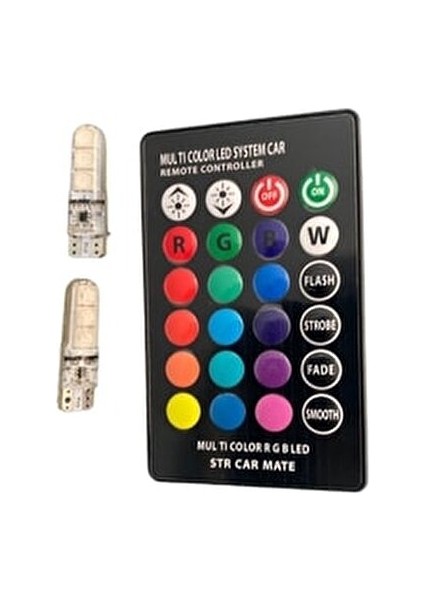 Tiger Marketing T10 Park Ampülü Kumandalı Çakar Modlu