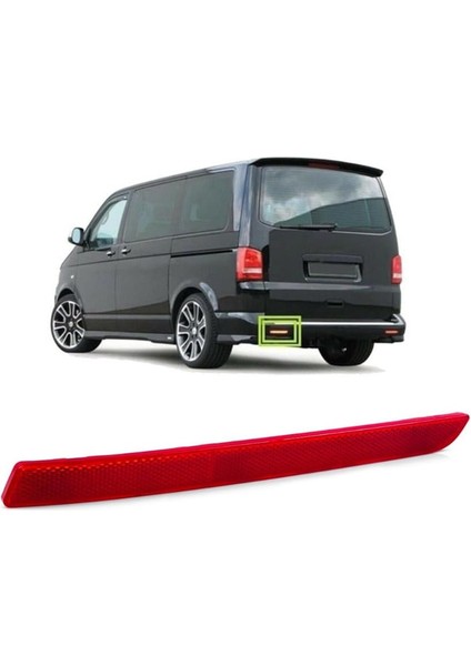 Volkswagen Transporter T6 2012-2015 Arası Modeller Arka Tampon Sol Reflektörü Kedi Gözü Uzun Tip 7E0945105A fiyatları