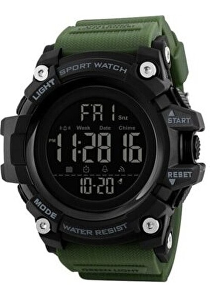 Skmeı 1384 Yeşil Kordon Dijital Kol Saati Asker Yeşili Kronometreli fırsatları