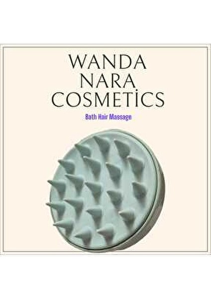 Wanda Nara Cosmetics Saç Bakım Fırçası, Saç Derisine Masaj Yapan Şampuan Tarağı, Duş Fırçası 1 Ad