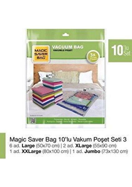 10'lu Vakumlu Poşet Seti 3