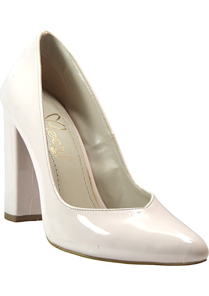 1201 Ten & Pudra Kalın Topuklu Kadın Abiye Stiletto Ayakkabı fiyatları