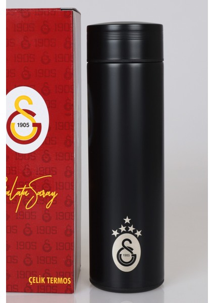 Yeni Sezon 5 Yıldızlı Lisanslı Galatasaray Çelik Termos 500 ml "dekomus Cep Defteri Hediyeli" modelleri