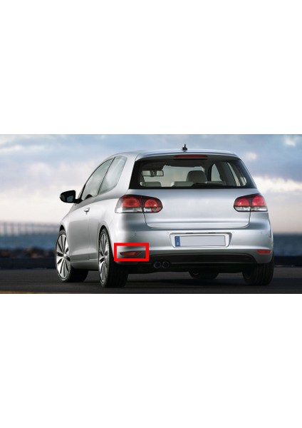 Volkswagen Golf 6 Mk6 2009-2012 Arası Modeller Arka Tampon Sol Alt Köşe Reflektör Yansıtıcı Kedi Gözü 5K0945105A fiyatları