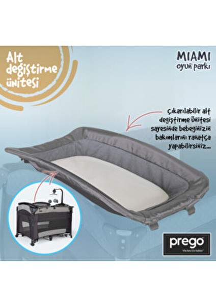 8023 Miami 70X110 Anne Yanı Beşik Oyun Parkı Yatak indirimleri