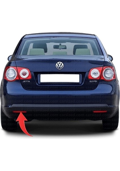 Volkswagen Jetta Mk5 2006-2011 Arası Modeller Arka Tampon Sol Alt Köşe Reflektörü Yansıtıcı Kedi Gözü 1K5945105 fiyatları
