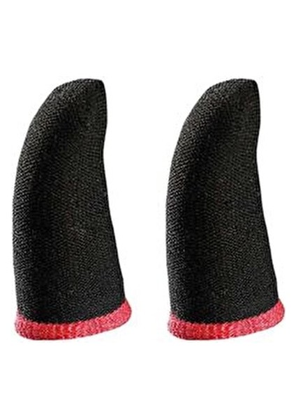 Pubg Parmaklık Eldiven Fiber Oyuncu Eldiveni Anti-Ter Parmak Kılıf Kırmızı Renk