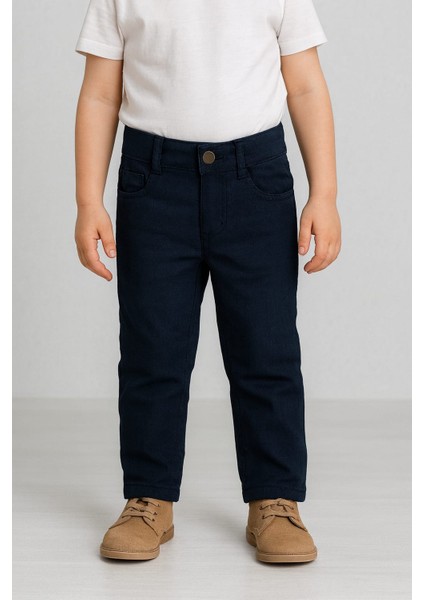 Erkek Çocuk Lacivert Kumaş Pantolon