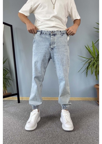 Paçası Lastikli Boyfriend Jogger Kot Pantolon modelleri