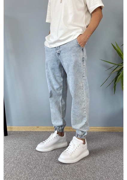 Paçası Lastikli Boyfriend Jogger Kot Pantolon indirimleri