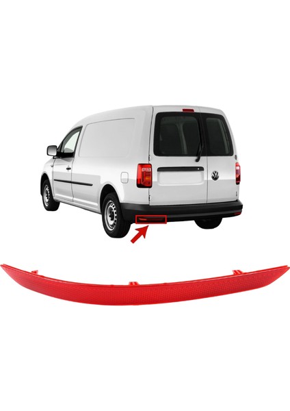 Volkswagen Caddy 2021-2024 Arası Modeller Sol Arka Tampon Alt Köşe Reflektörü 2K5945105D fiyatları