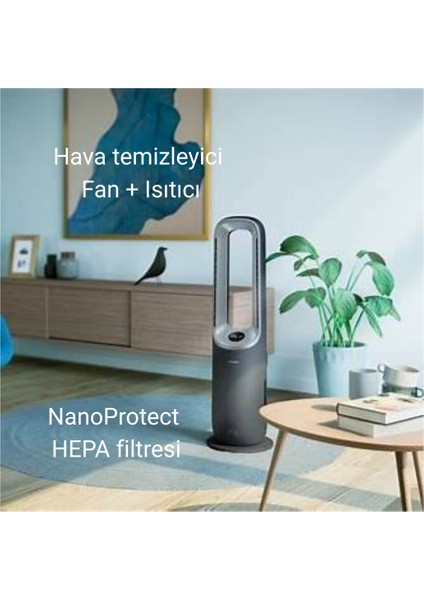 8000 Serisi Air Performer 3in1 Hava Temizleme Cihazı, 270M3/SA Temiz Hava Hızı (Cadr), Fan ve Isıtıcı, Air+ Uygulaması, AMF870/15 fiyatları