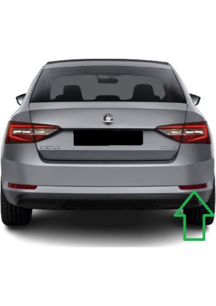 Skoda Superb 3 2015-2019 Arası Modeller Arka Tampon Sağ Alt Reflektörü Kedi Gözü 3V5945106 fiyatları