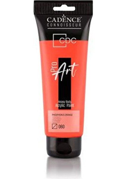 Proart Heavy Body Akrilik Boya Fosforlu Turuncu Renk 120 ml Sanatsal Kullanım İçin