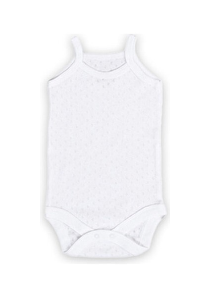 5'li Jakarlı Ip Askılı Bebek Body Zıbın Çıtçıtlı 100% Pamuk - Beyaz fiyatları