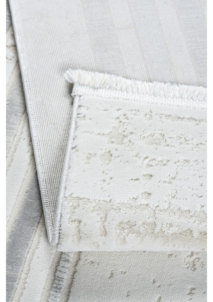 Modern Bordür Desenli Pamuk Tabanlı Salon - Oturma Odası Gri Renk Halı fiyatları