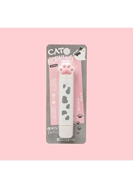 Lüx Kedi Patili Çift Taraflı Daksil Okul Gereçleri Kırtasiye Hediyelik Rengarek